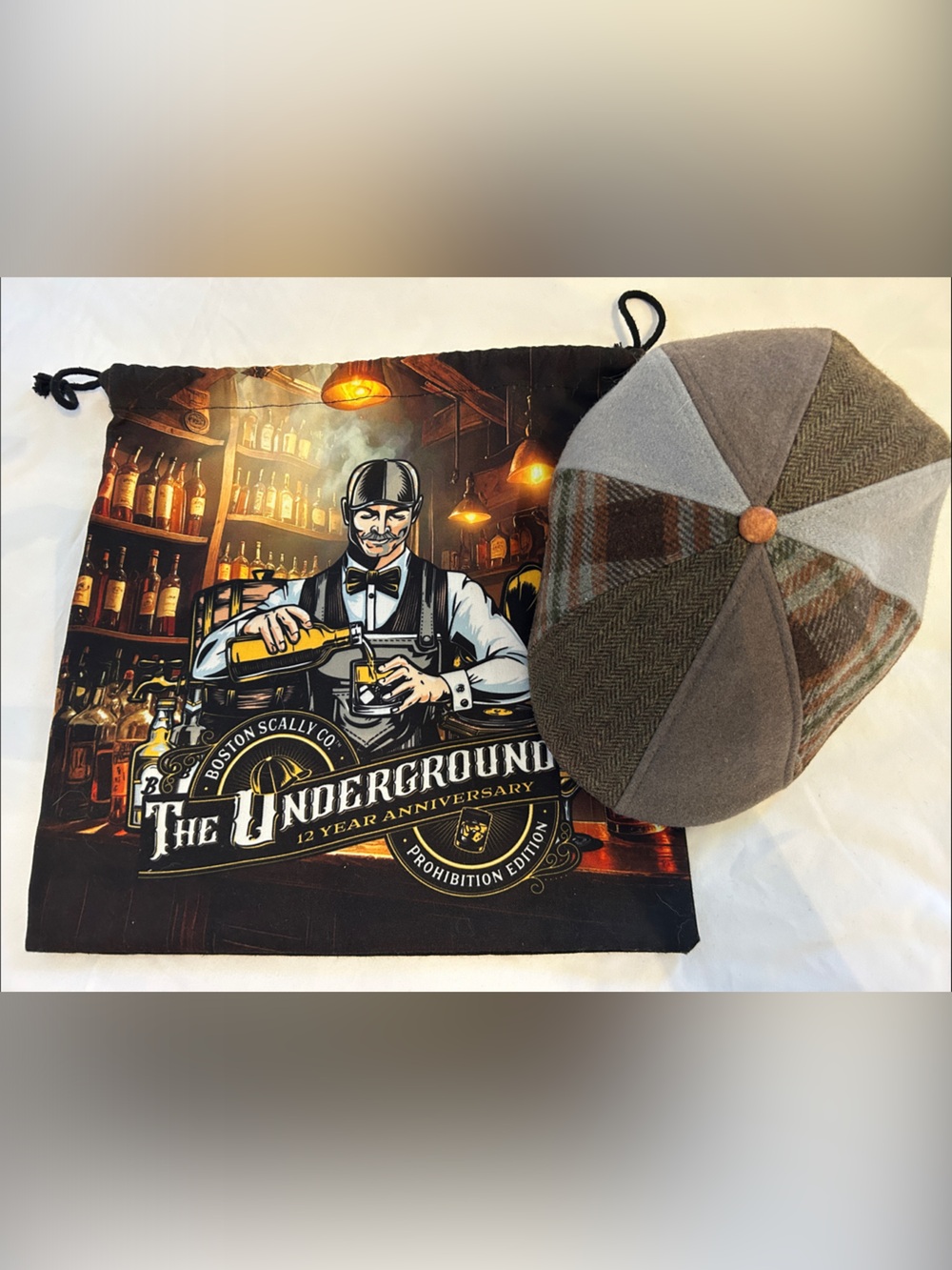 The Underground Boston Scally 12th Anniversary Cap & Collector Bag